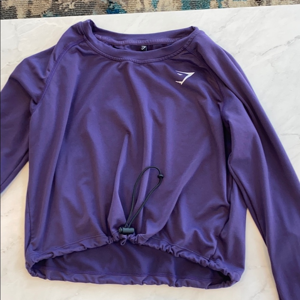 Gymshark Drawstring Cords Crop Top - image 4